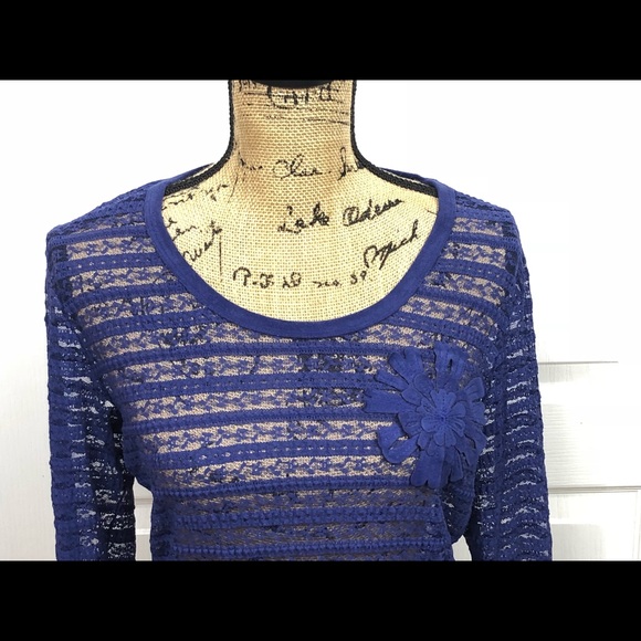 Karen Kane Lace Blouse Size Large - Picture 3 of 5